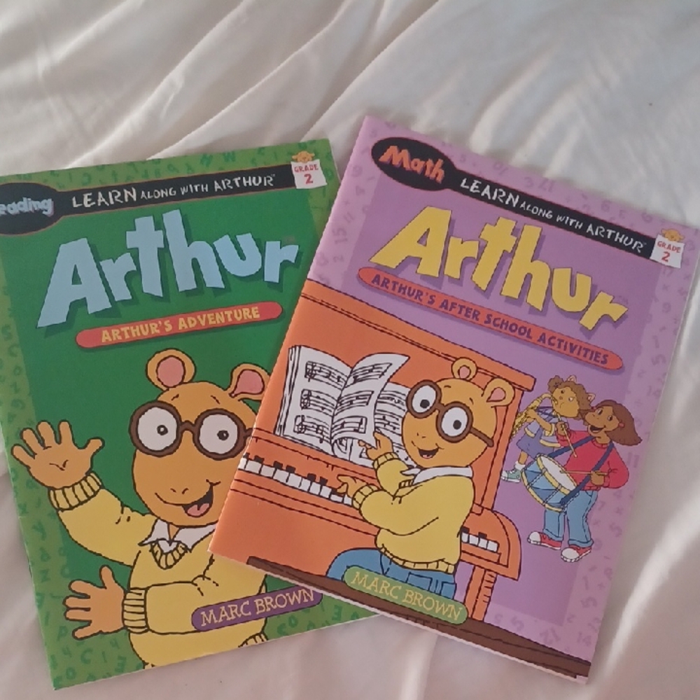 Arthur second grade activity books comes with stickers and certificate
